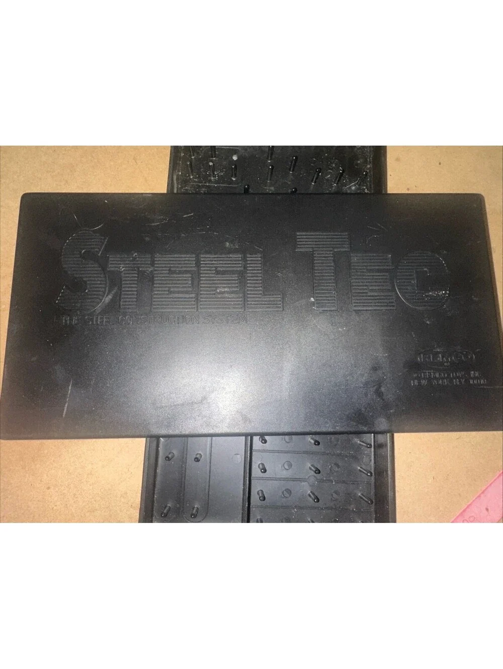 Vintage Eric Remco Steel Tec Black Construction System Case Box Free Shipping